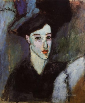 アメデオ・モディリアーニ Painting - ユダヤ人女性 1908年 アメデオ・モディリアーニ